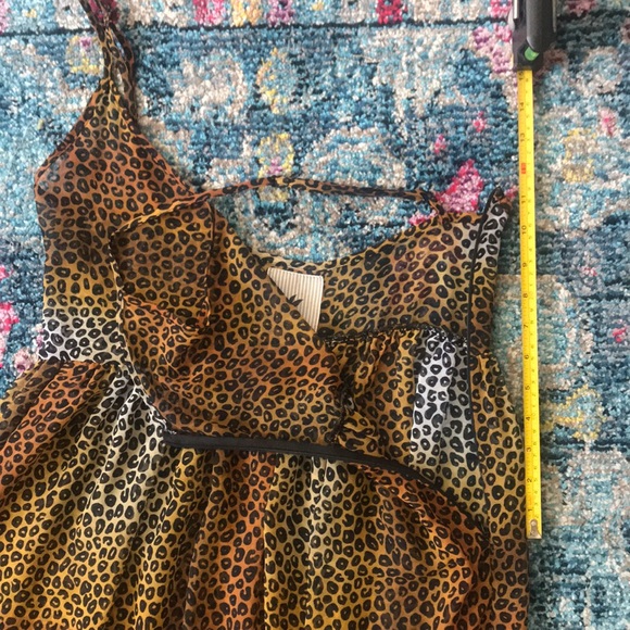Leopard maxi tiered tank dress *its sheer* - Picture 3 of 5